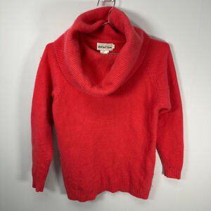 Vintage Salmon Pink Lambs Wool Chunky Neck Sweater‎ Small